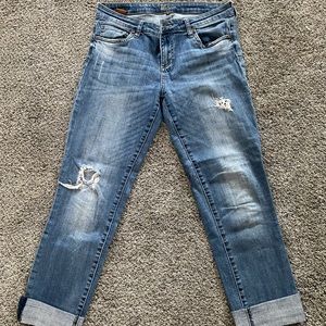 Kut From The Cloth Sz 6 Boyfriend Cropped Jeans
